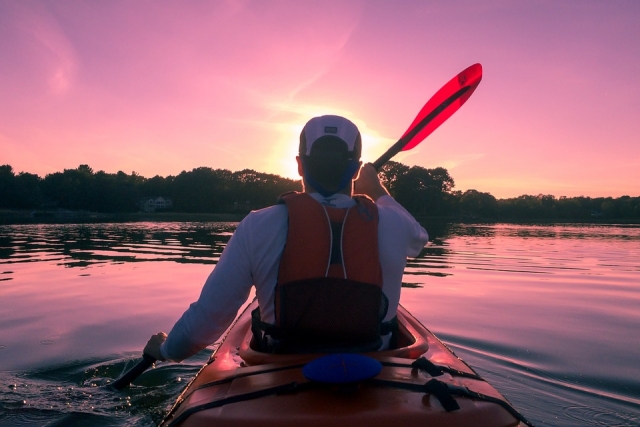 Kayak al atardecer 